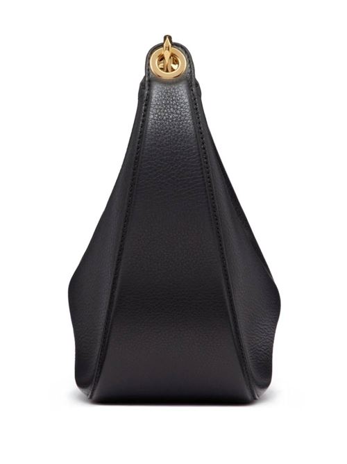 black calf leather grained texture gold-tone hardware VLogo Signature Valentino Garavani | 4W2B0N08JDK0NO